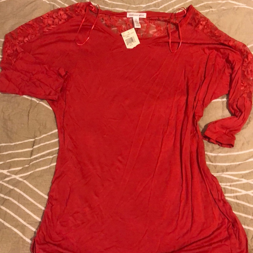 3/4 sleeve lace top